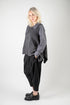 Knitted vest with geometric pattern